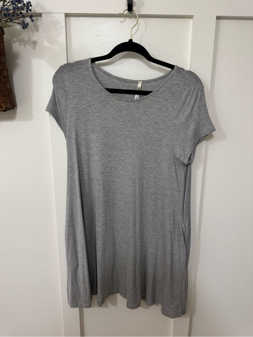 mittoshop Gray Short Sleeve Dress